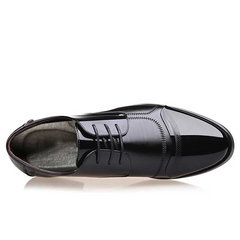 Luxury Business Oxford Leather Shoes Men Breathable Formal Shoes Male Office Wedding Flats Footwear