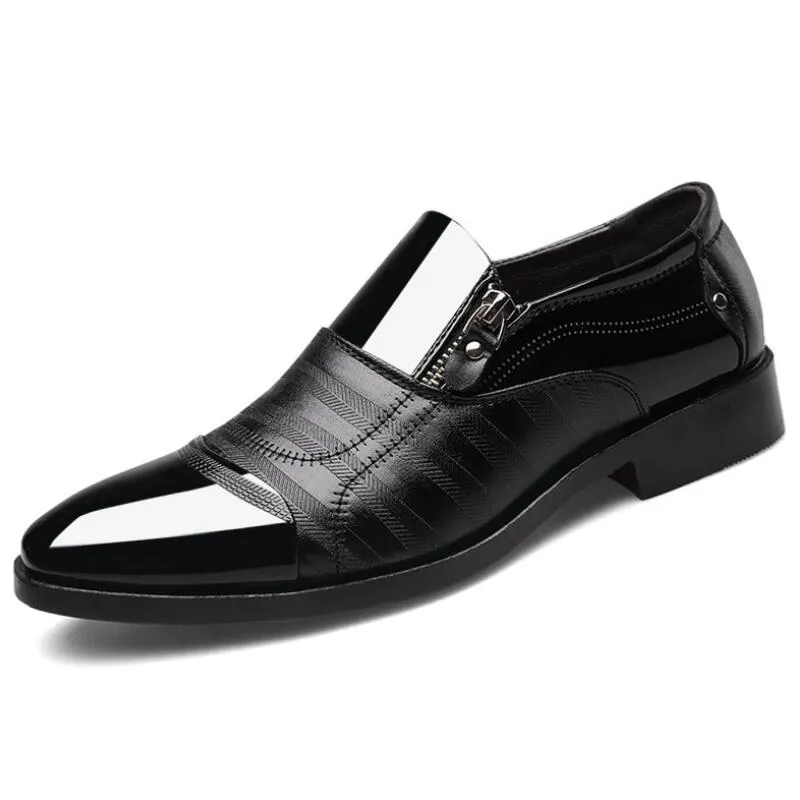 Luxury Business Oxford Leather Shoes Men Breathable Formal Shoes Male Office Wedding Flats Footwear