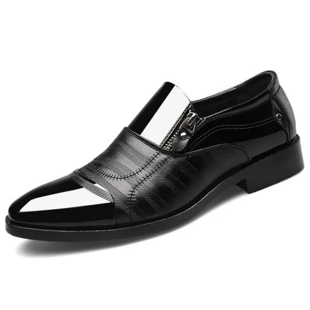 Luxury Business Oxford Leather Shoes Men Breathable Formal Shoes Male Office Wedding Flats Footwear