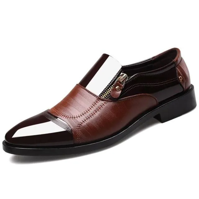 Luxury Business Oxford Leather Shoes Men Breathable Formal Shoes Male Office Wedding Flats Footwear