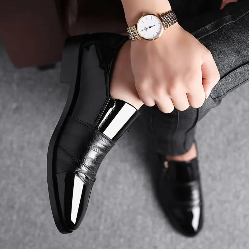 Luxury Business Oxford Leather Shoes Men Breathable Formal Shoes Male Office Wedding Flats Footwear