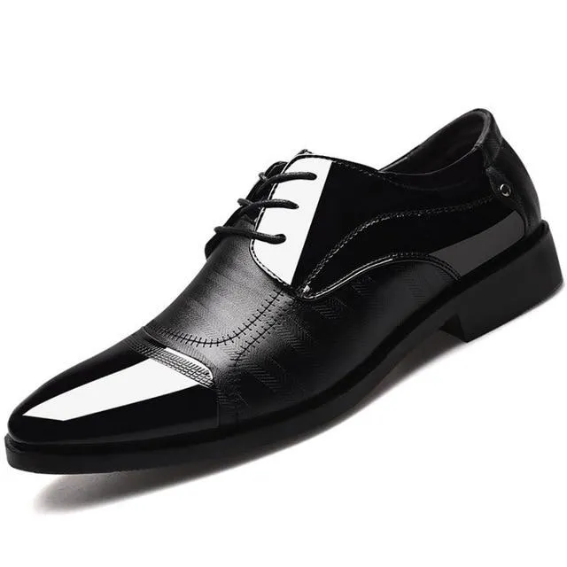 Luxury Business Oxford Leather Shoes Men Breathable Formal Shoes Male Office Wedding Flats Footwear