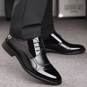 Luxury Business Oxford Leather Shoes Men Breathable Formal Shoes Male Office Wedding Flats Footwear