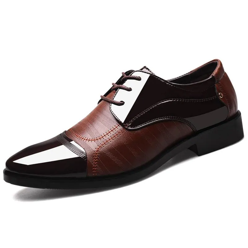 Luxury Business Oxford Leather Shoes Men Breathable Formal Shoes Male Office Wedding Flats Footwear