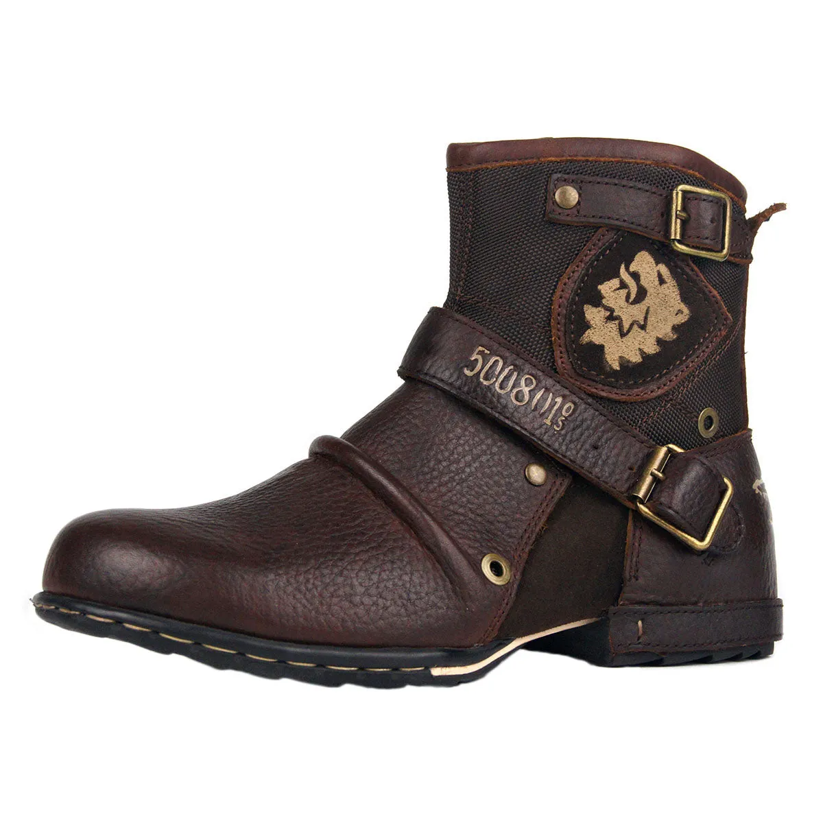 Men's Genuine Leather Ankle Boots-Winter