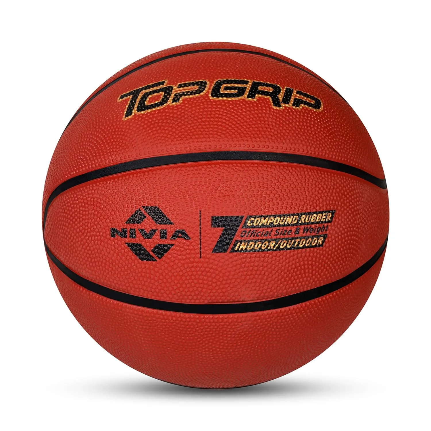 Nivia Top Grip Basketball Size - 7 (Brown)