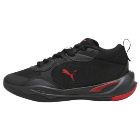 .PUMA PLAYMAKER PRO PS KIDS Basketball Shoes - BLACK/RED - (310371 04) - FAT - R1L10