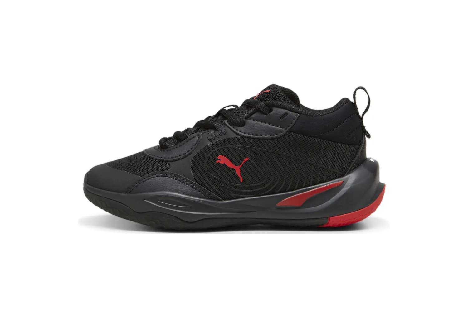 .PUMA PLAYMAKER PRO PS KIDS Basketball Shoes - BLACK/RED - (310371 04) - FAT - R1L10