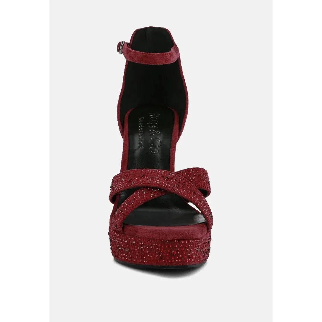 Regalia Rhinestone Embellished Stiletto Sandals