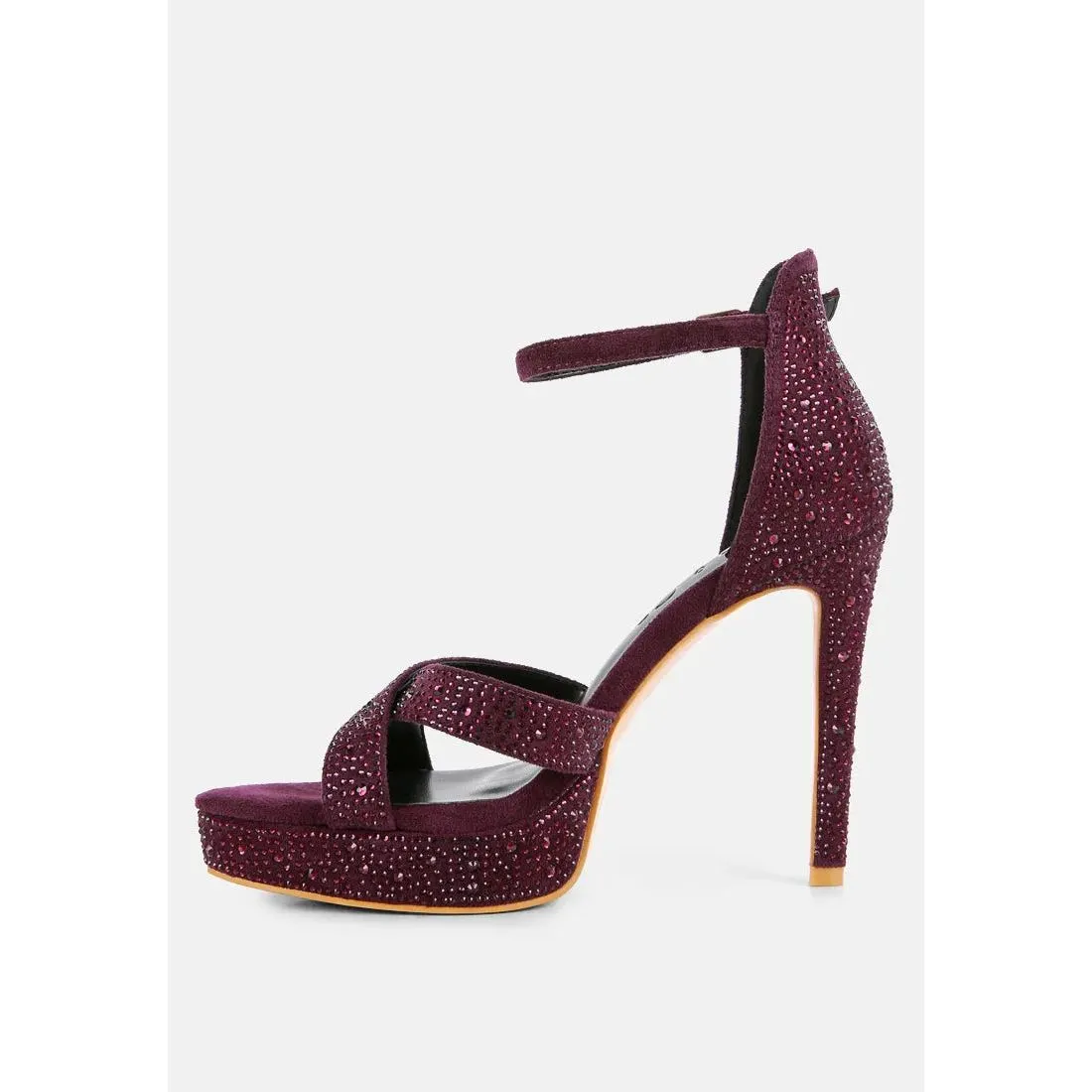 Regalia Rhinestone Embellished Stiletto Sandals