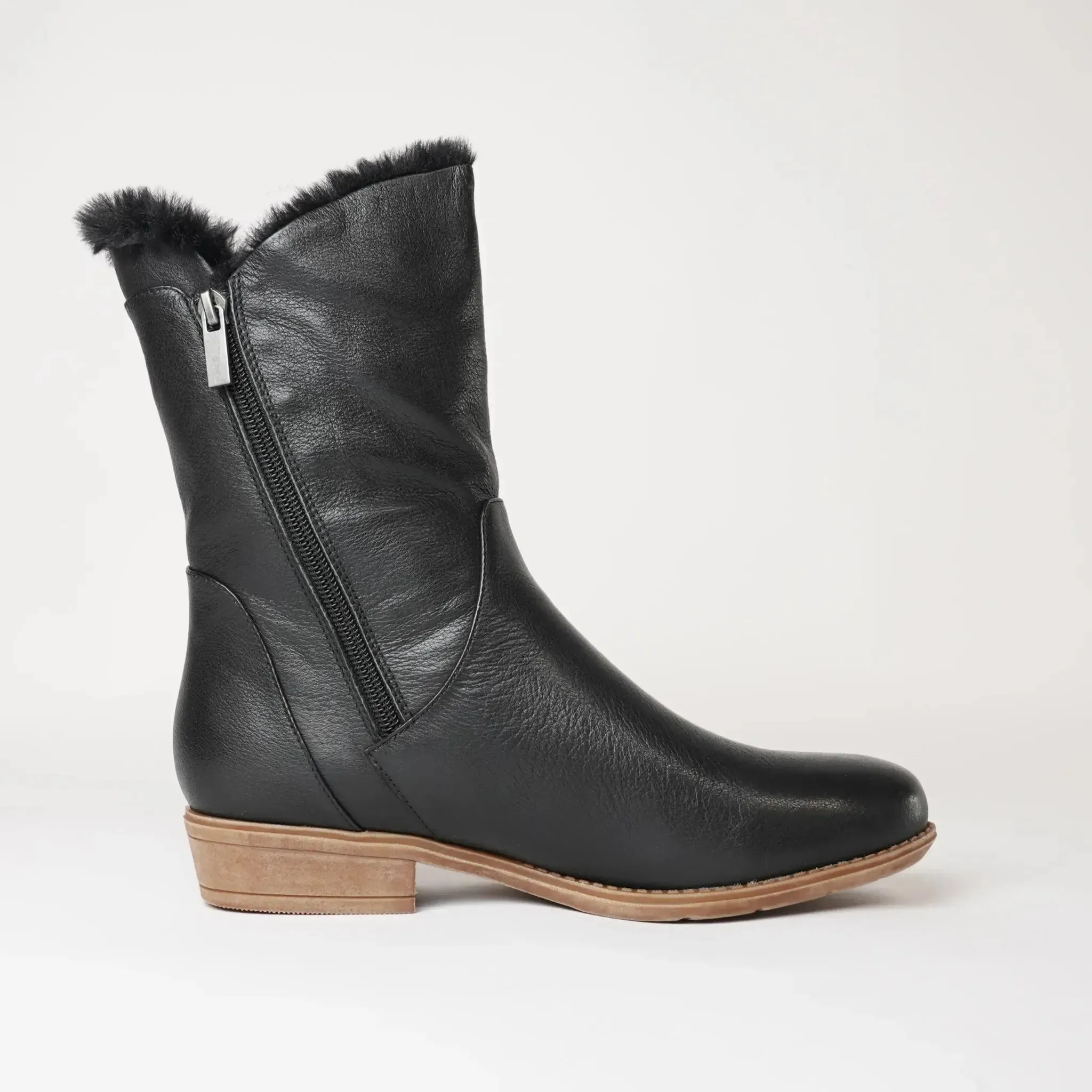 Rudo New Black Leather Boots