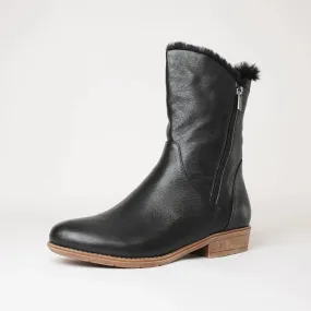 Rudo New Black Leather Boots