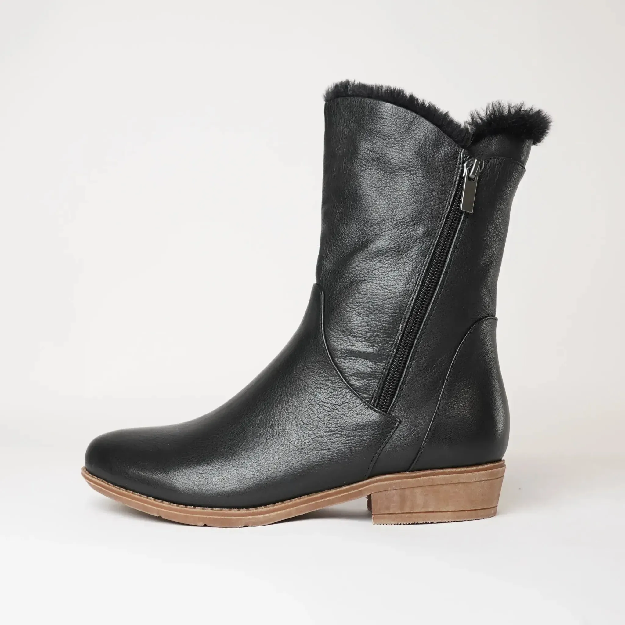 Rudo New Black Leather Boots