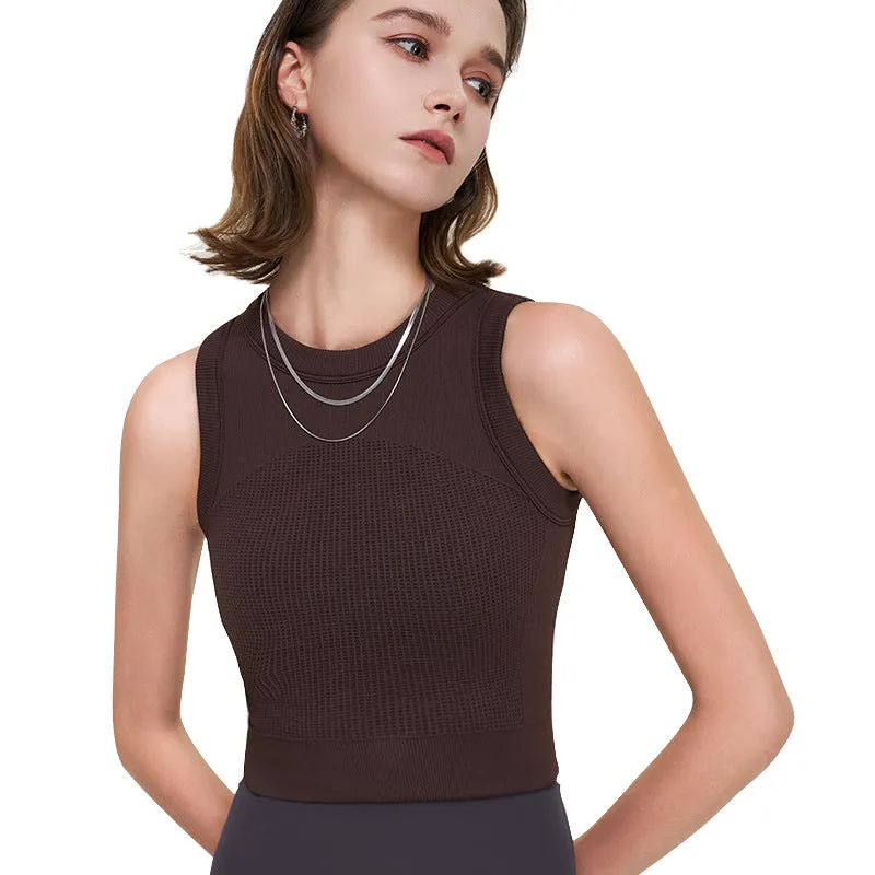 Seamless Sports Vest Women's Shockproof