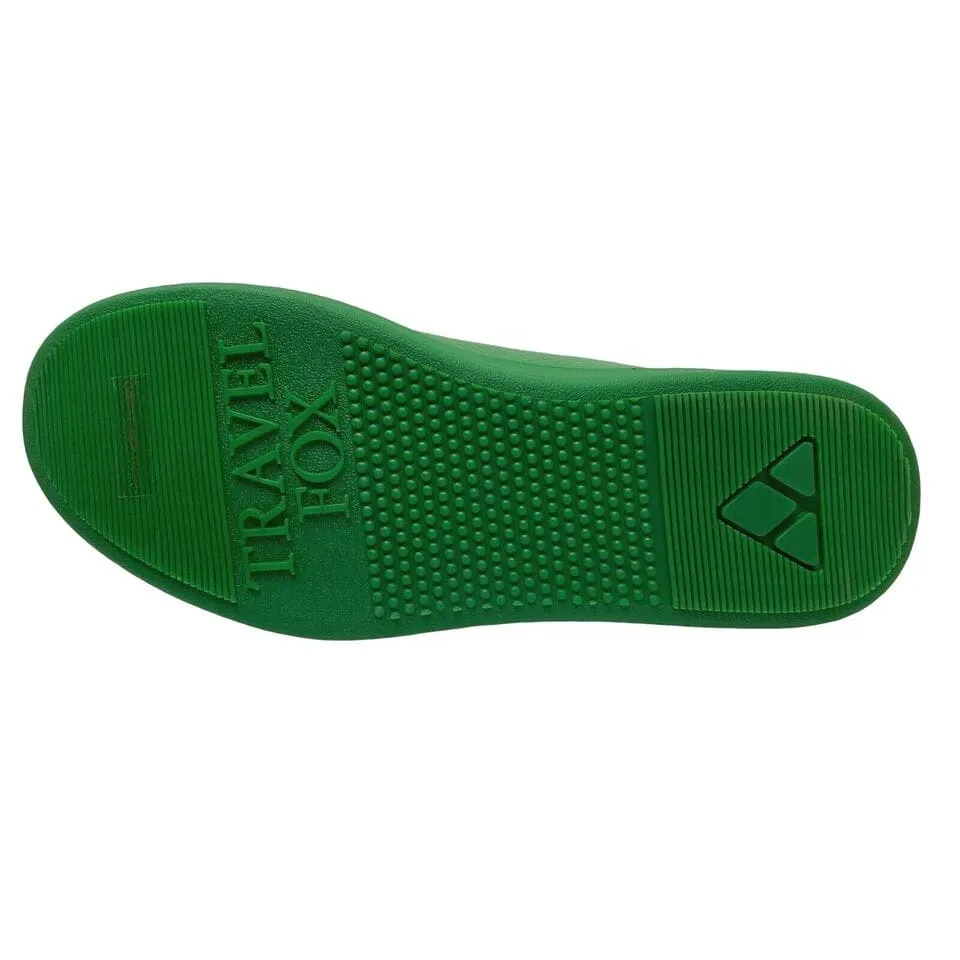 Travel Fox Spider Men's Green Nappa Leather Mid Top Sneakers 915601 020