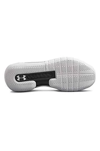 Under Armour Men's Drive 5 Basketball Shoe, Black (003)/White, 9.5