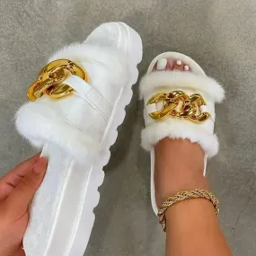 Winnie -  Plush Slippers Fashion Open Toe